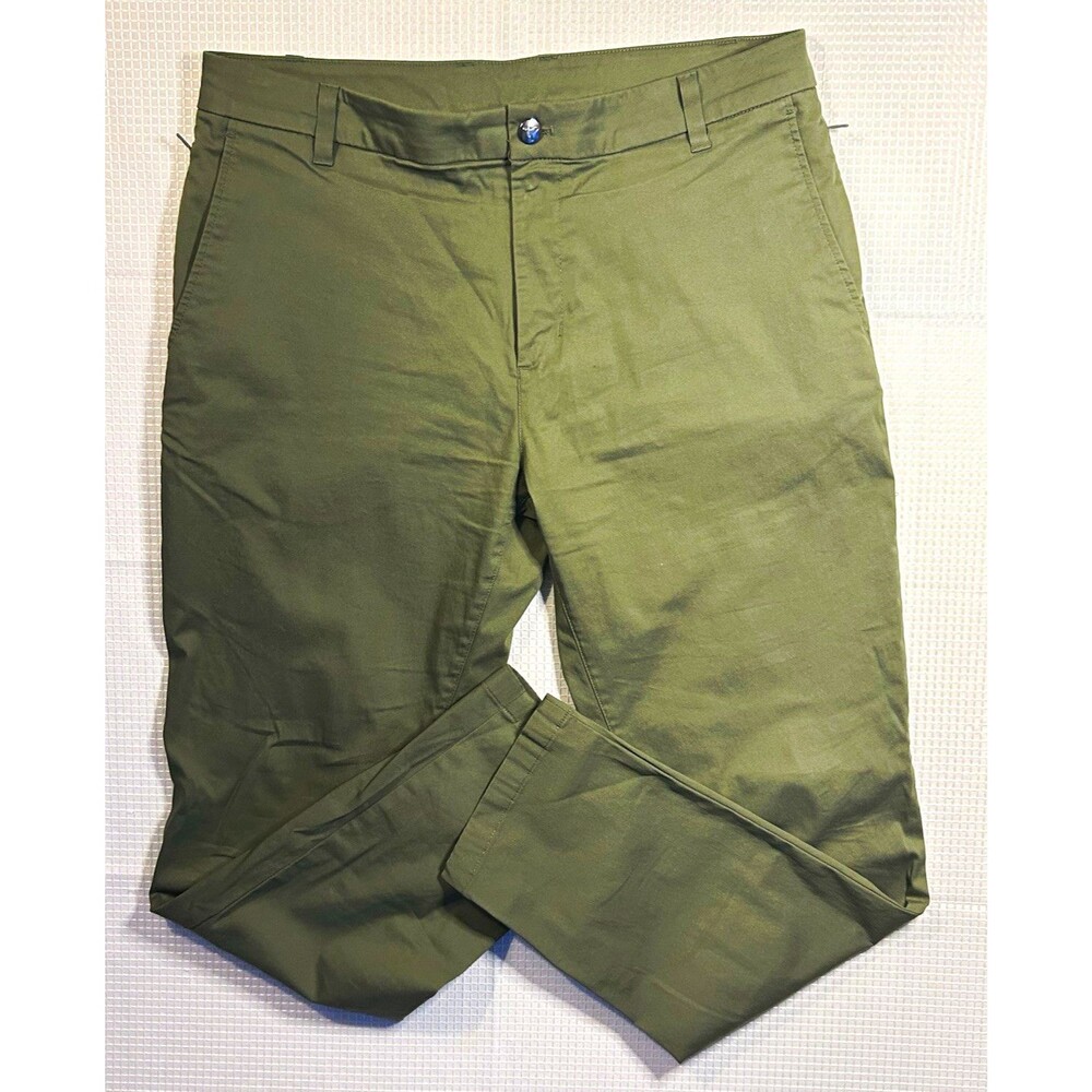 Birddogs Men’s Green Chino Pants Size 34x30 Regular Fit Straight Leg Stretch